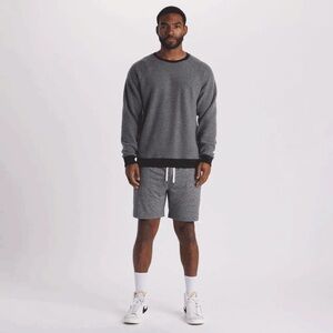 Feat Oversized Gray Sweatshirt Raglan Pullover Athleisure